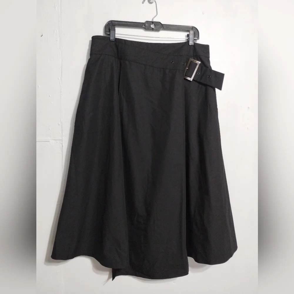 S. Deer Concept Elegant Black A-Line Skirt (2XL)